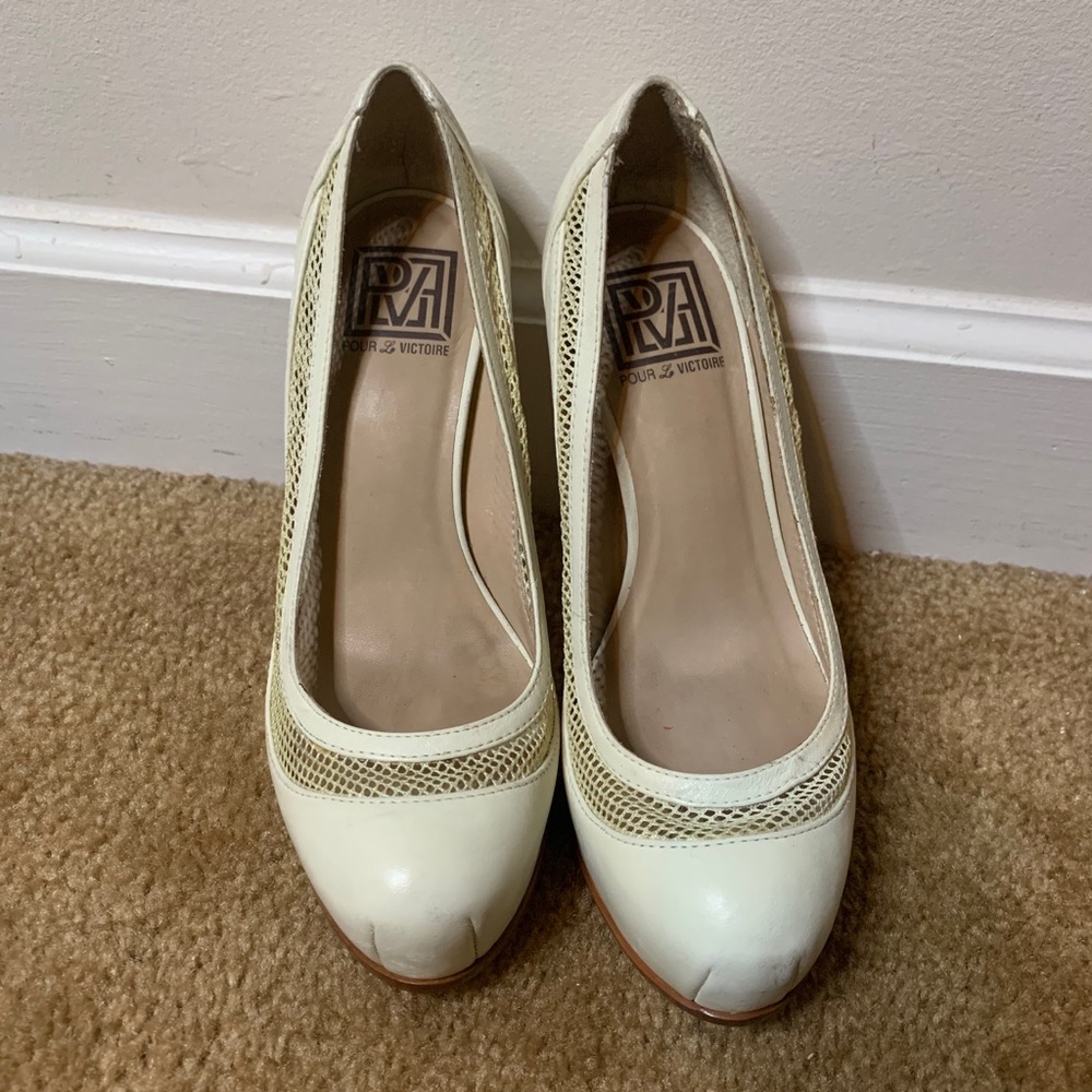 Pre-owned Pour La Victoire Platform Pumps Size 6.5